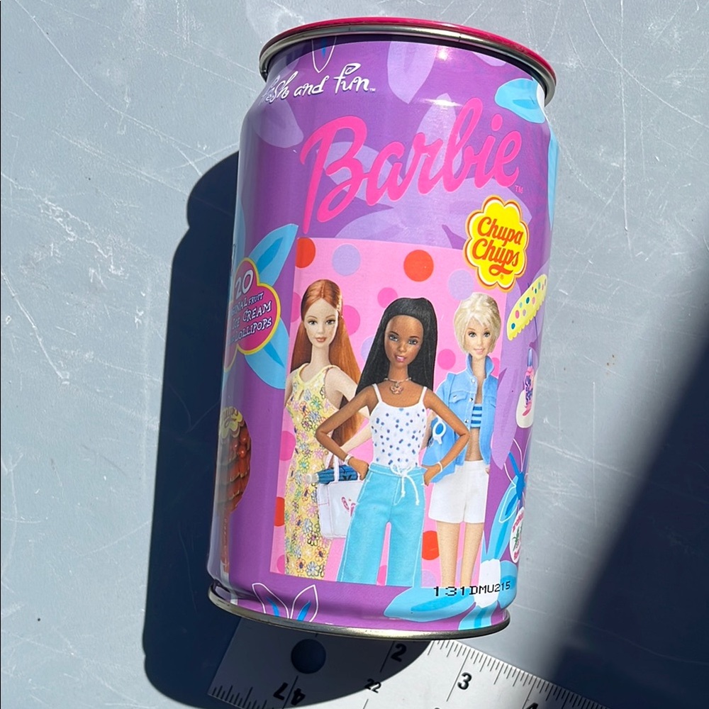 Barbie Chupa Chups vintage Tin Can